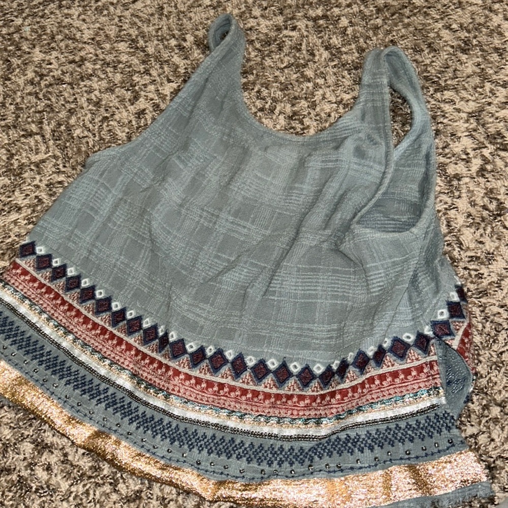 Back less tank top